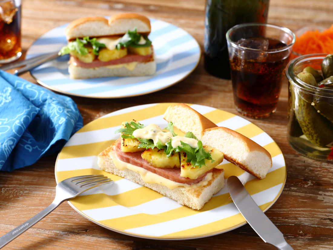 ハワイアン・スパム・スライダーの完成イメージ画像