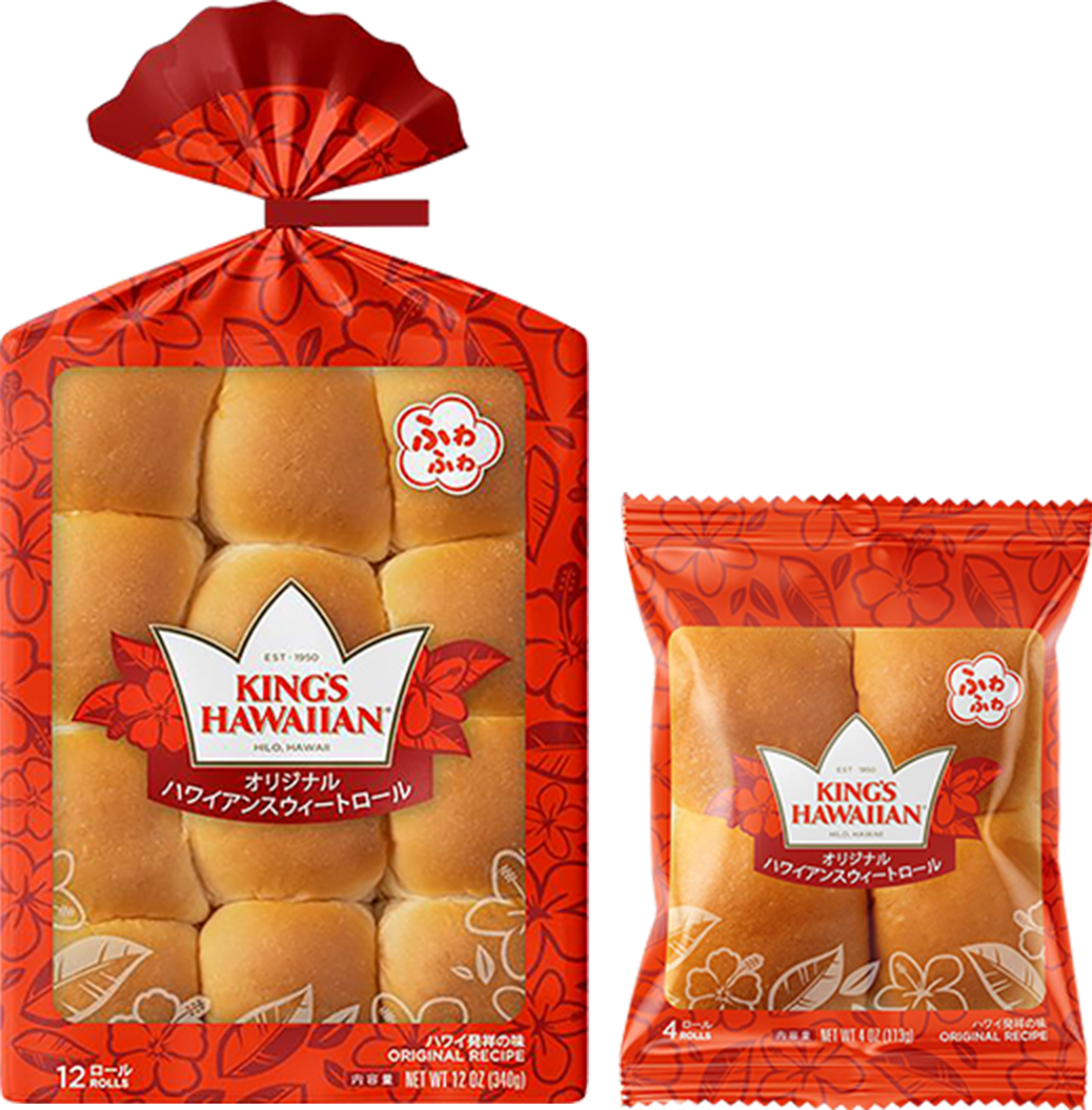 KING'S HAWAIIAN オリジナルハワイアンスウィートロール 12ロール(340g)/4ロール(113g) の商品画像